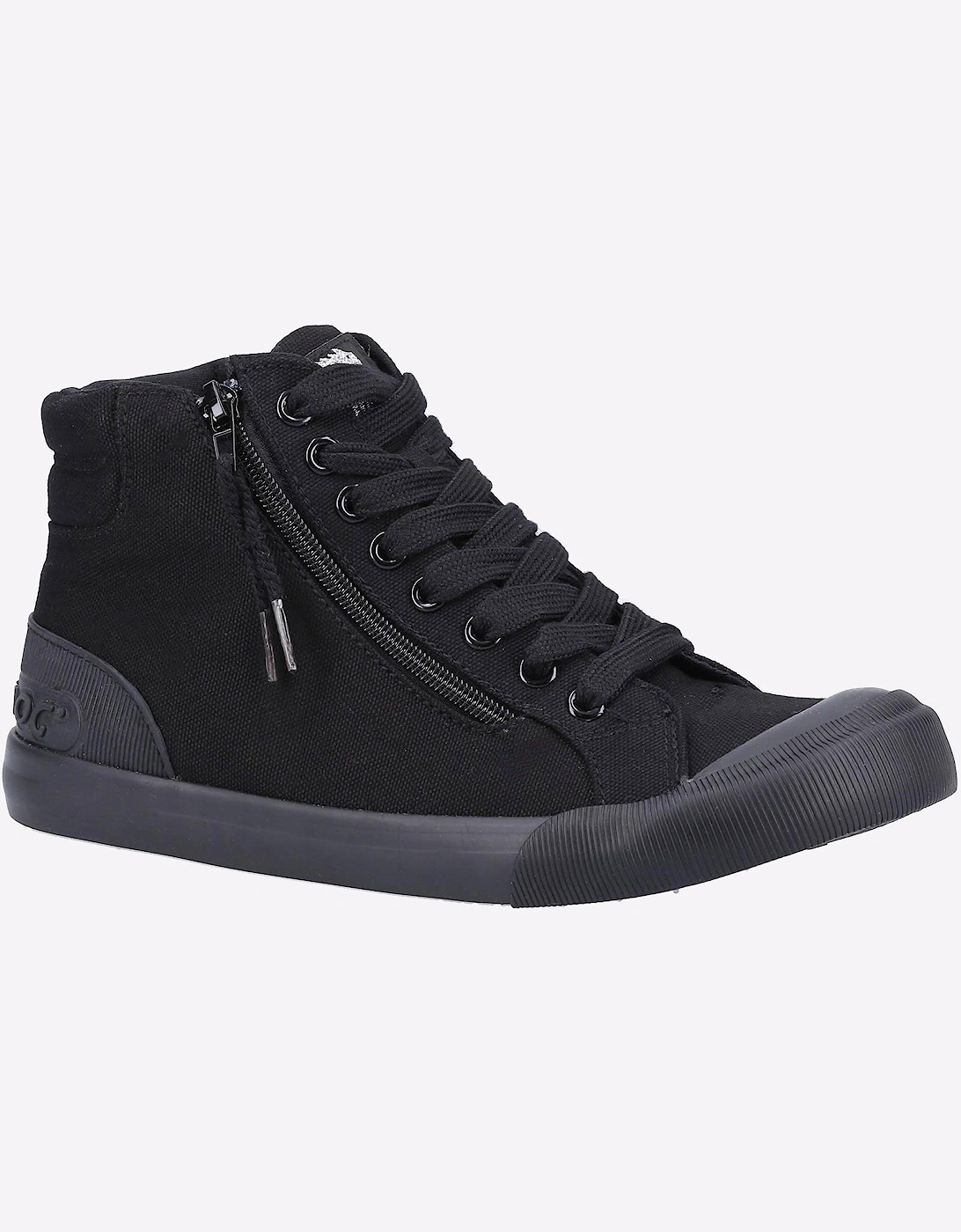Rocket Dog Jazzin Womens Hi-Top Trainers Black