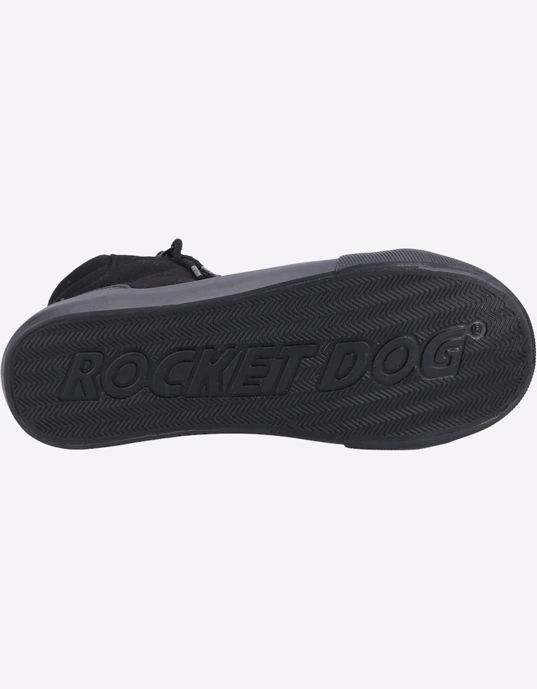 Rocket Dog Jazzin Womens Hi-Top Trainers Black