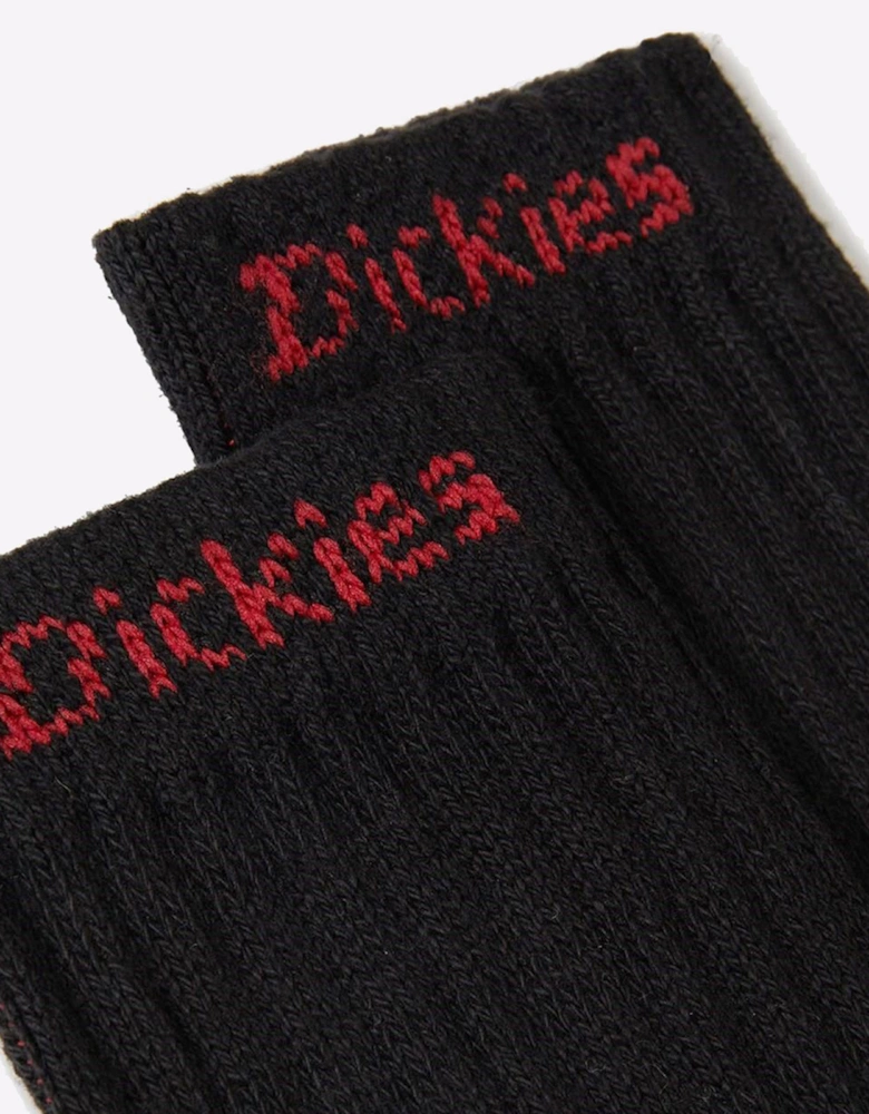 Dickies Industrial Work Socks Mens Black