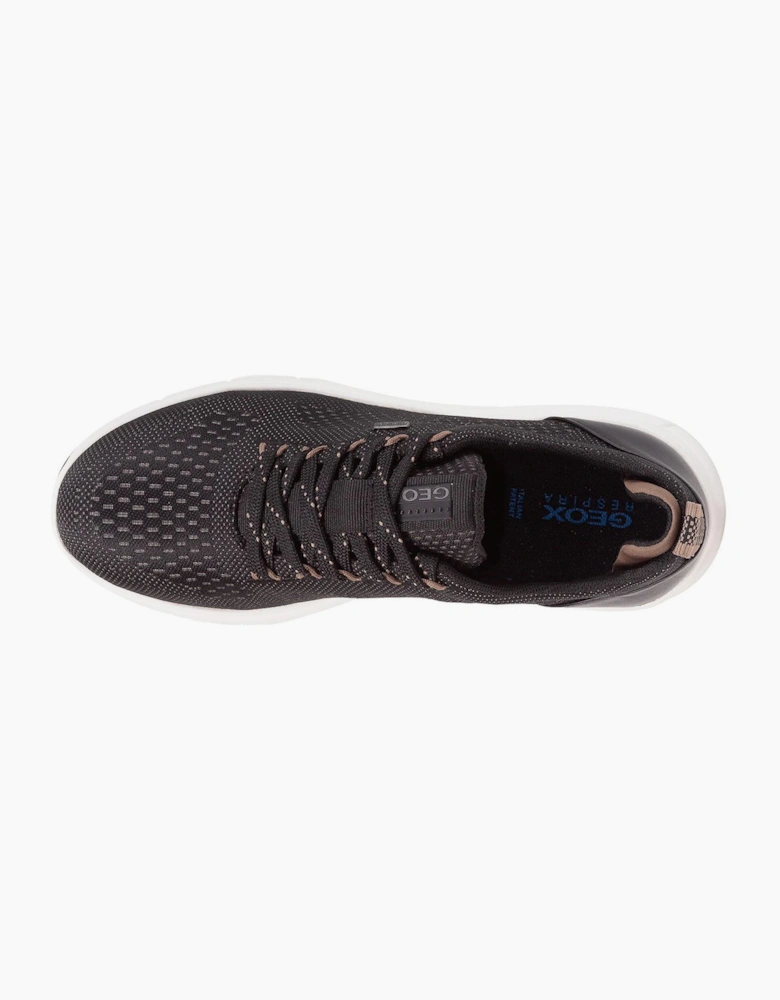 Geox Spherica Amphibiox Womens Trainers Black / Dark Beige