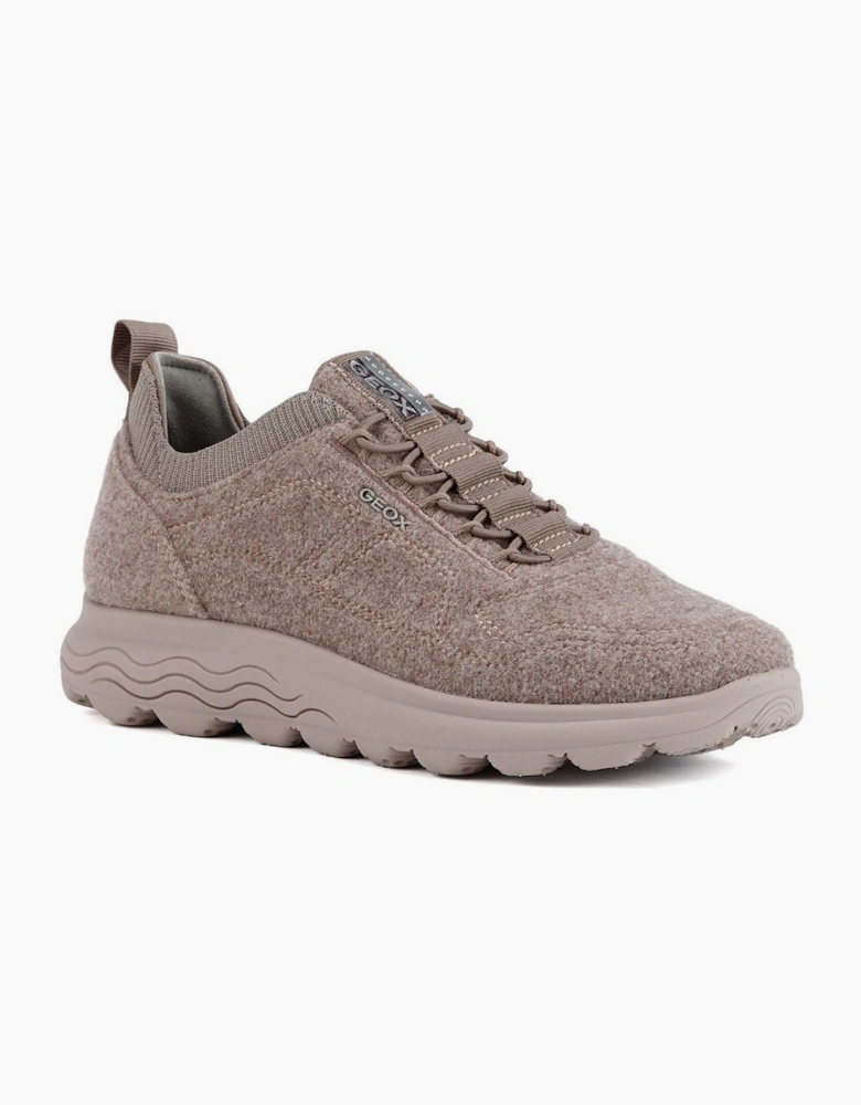 Geox D Spherica A Womens Trainers Dark Rose
