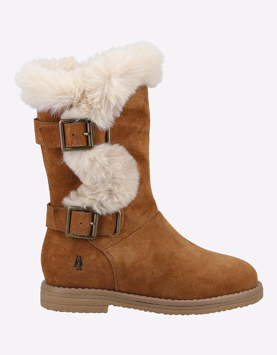 Hush Puppies Mini Megan Memory Foam Junior Boots Tan