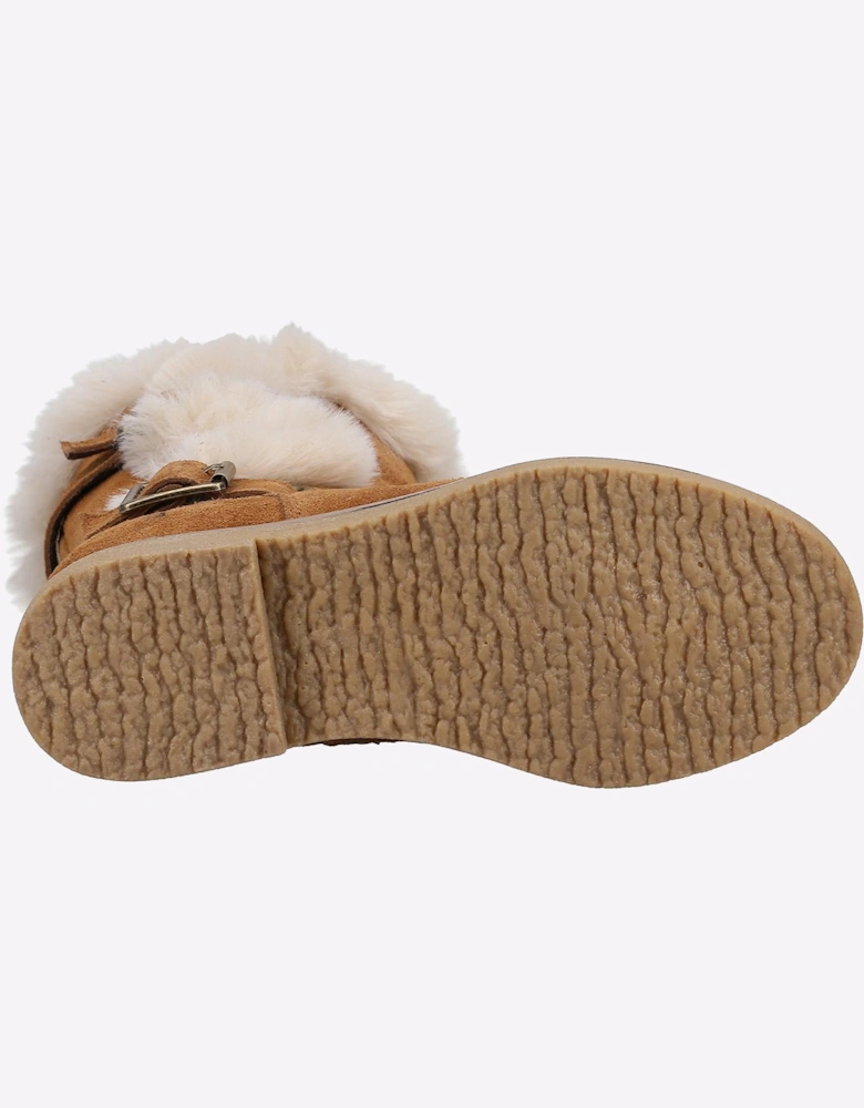 Hush Puppies Mini Megan Memory Foam Junior Boots Tan