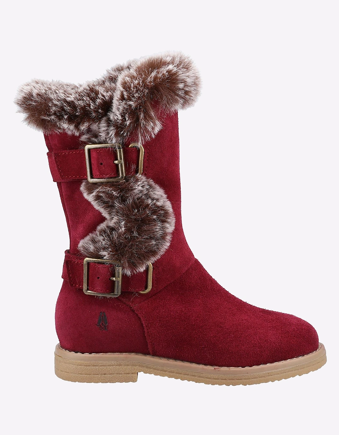 Hush Puppies Mini Megan Memory Foam Junior Boots Burgundy