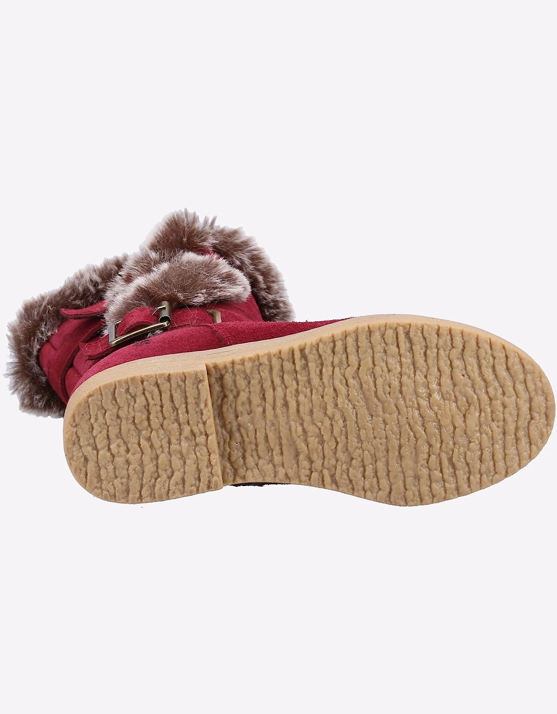 Hush Puppies Mini Megan Memory Foam Junior Boots Burgundy