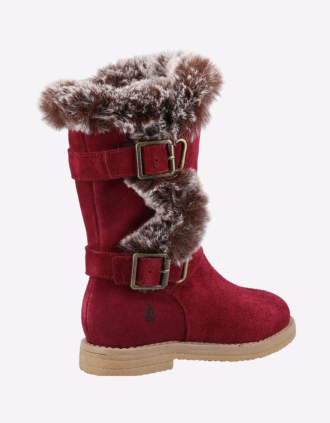 Hush Puppies Mini Megan Memory Foam Junior Boots Burgundy