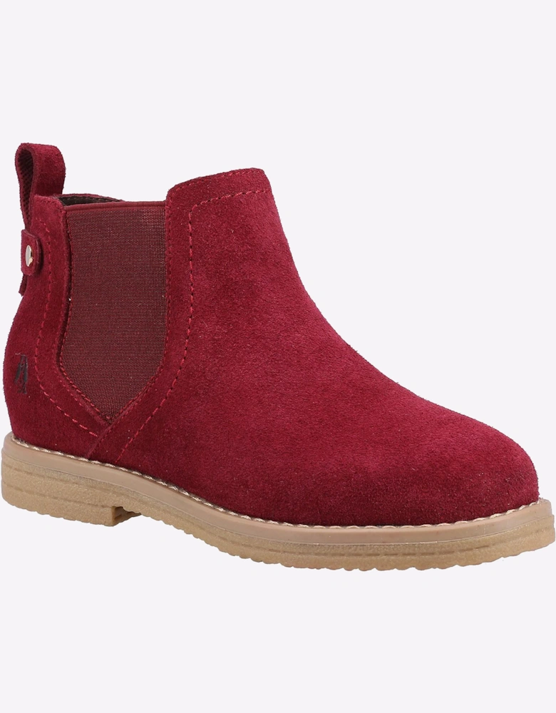 Hush Puppies Mini Maddy Memory Foam Junior Boots Burgundy