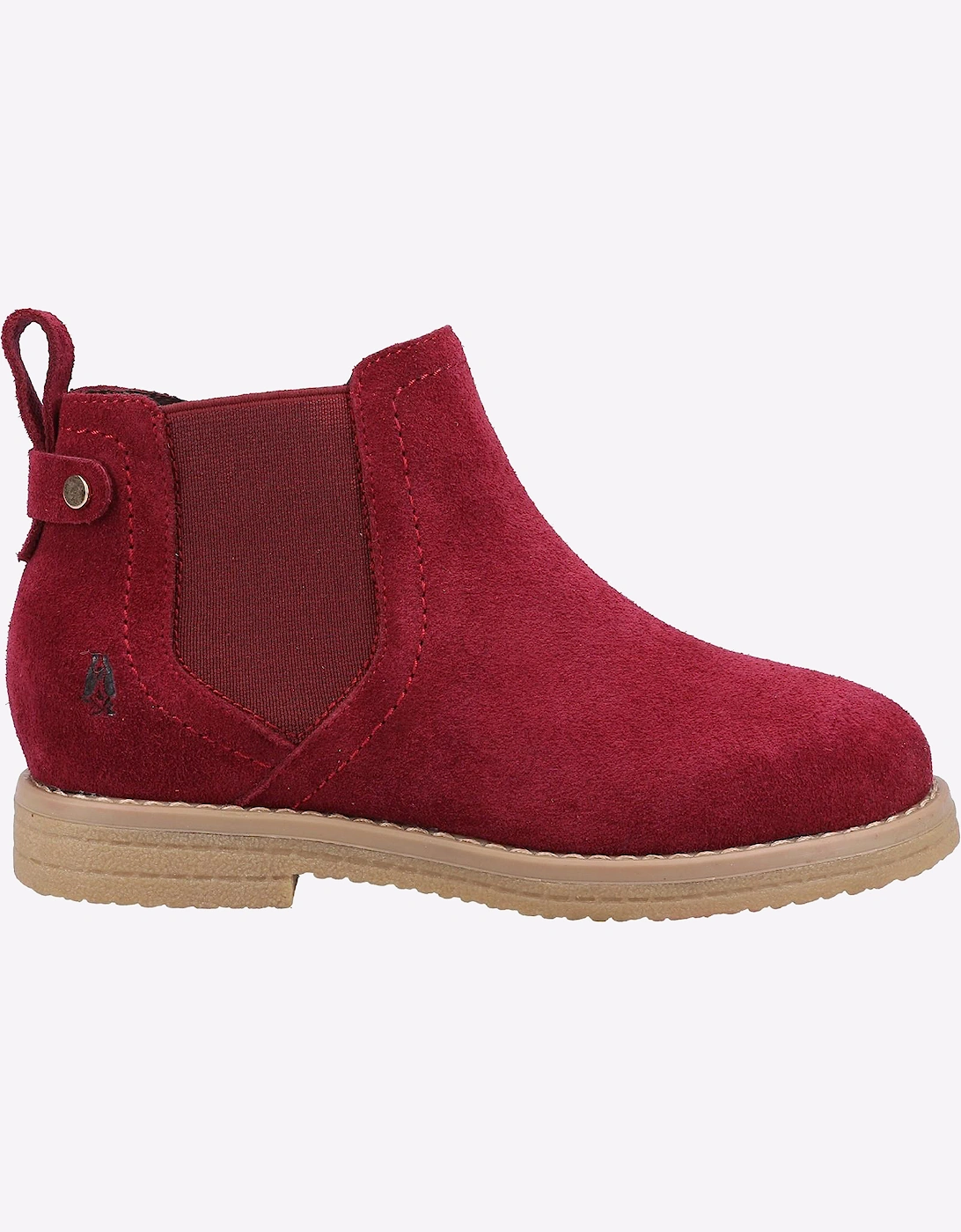 Hush Puppies Mini Maddy Memory Foam Junior Boots Burgundy