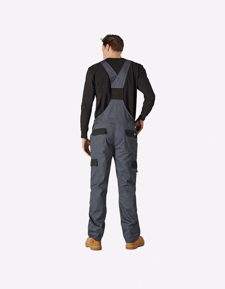 Dickies Everyday Bib and Brace Mens Slate Grey/Black
