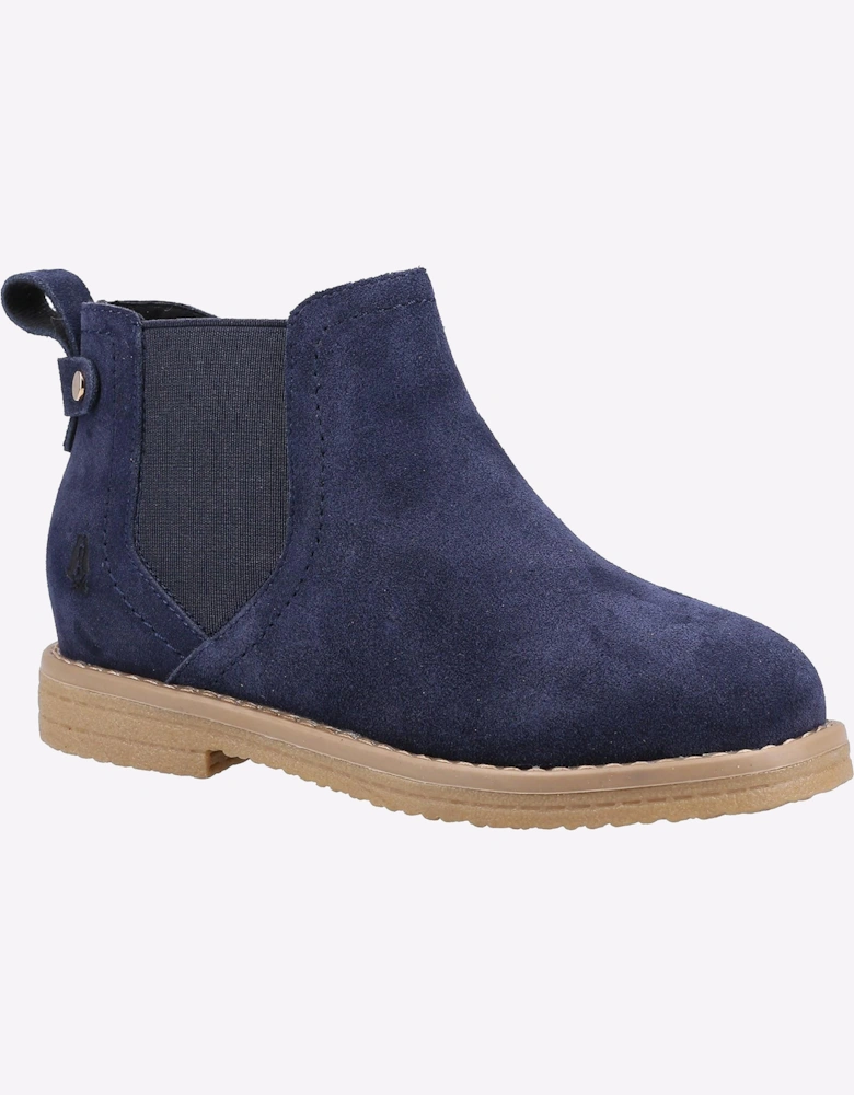 Hush Puppies Mini Maddy Memory Foam Junior Boots Navy