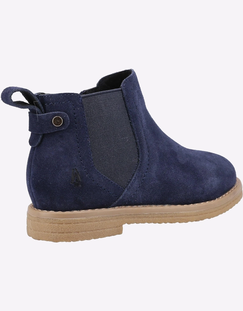 Hush Puppies Mini Maddy Memory Foam Junior Boots Navy