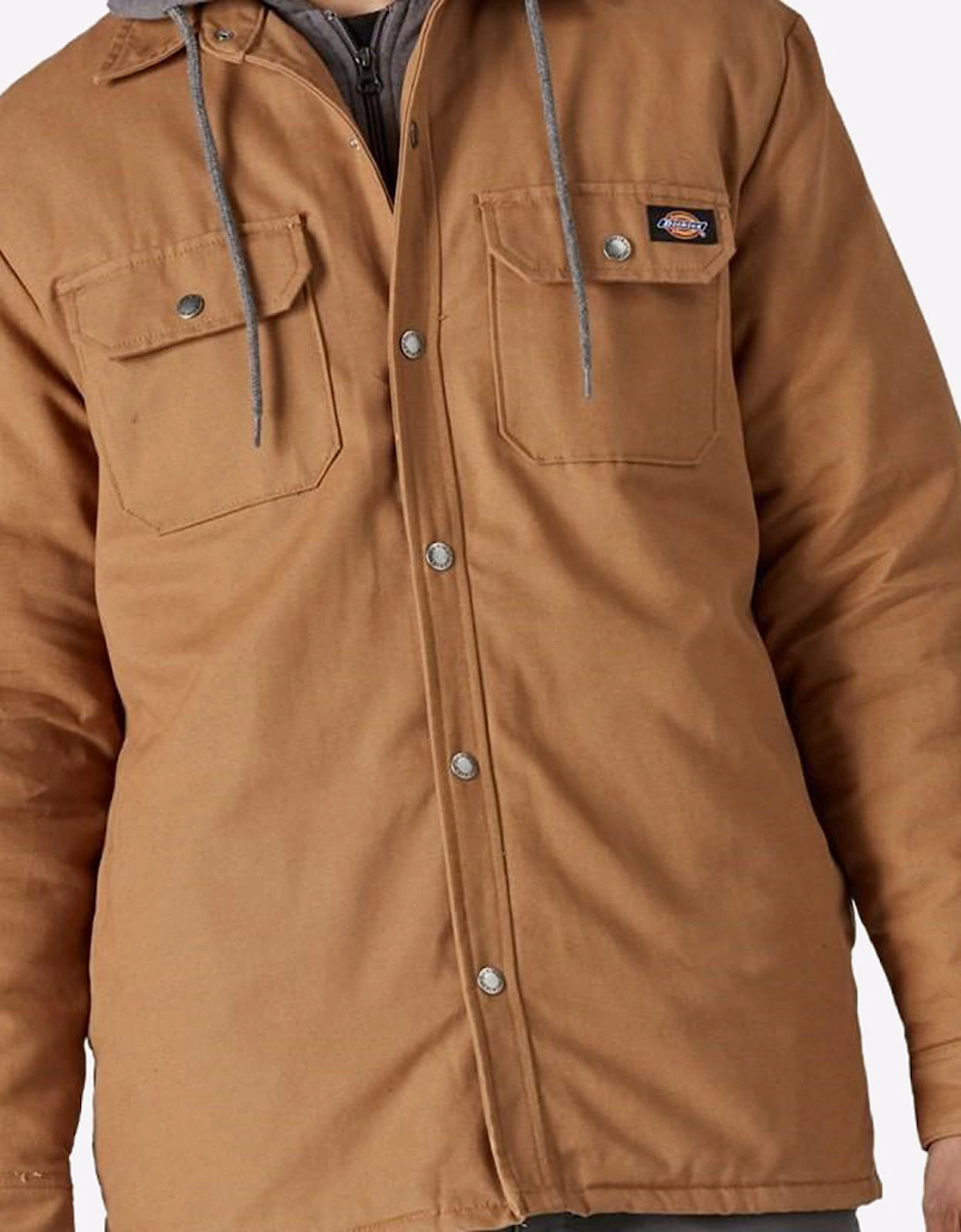 Dickies Duck Shirt Jacket Mens Brown Duck