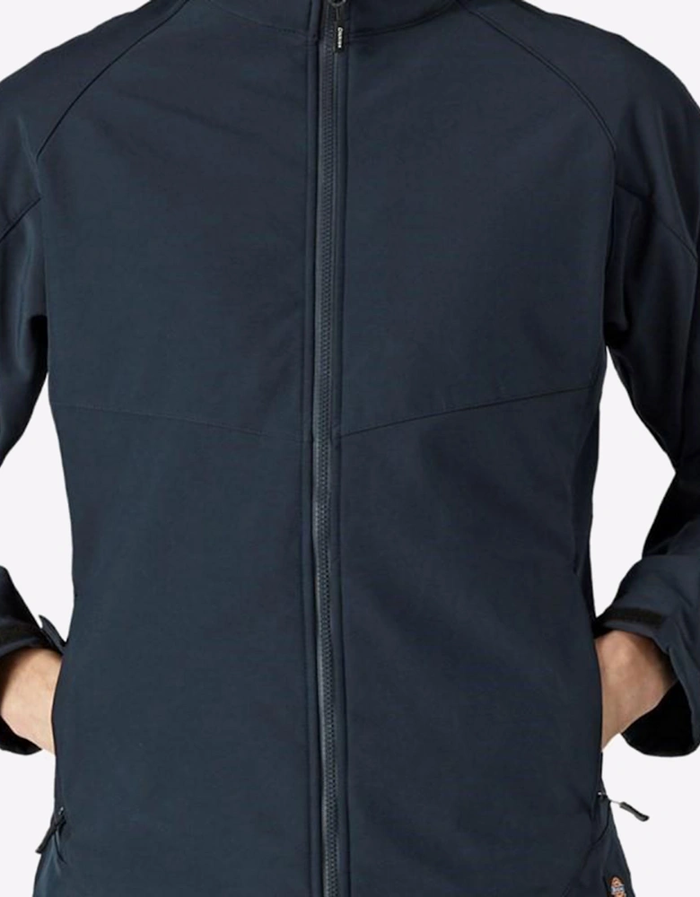 Dickies Softshell Waterproof Jacket Mens Navy Blue