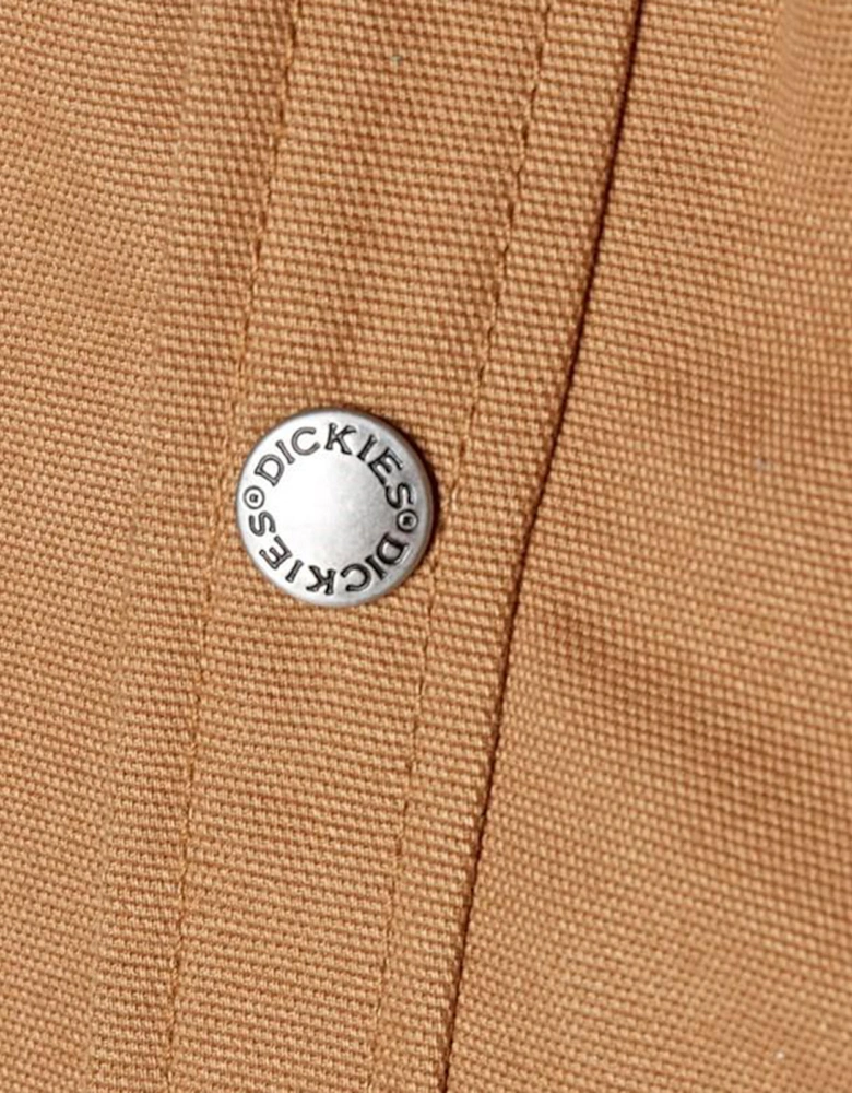 Dickies Duck Shirt Jacket Mens Brown Duck