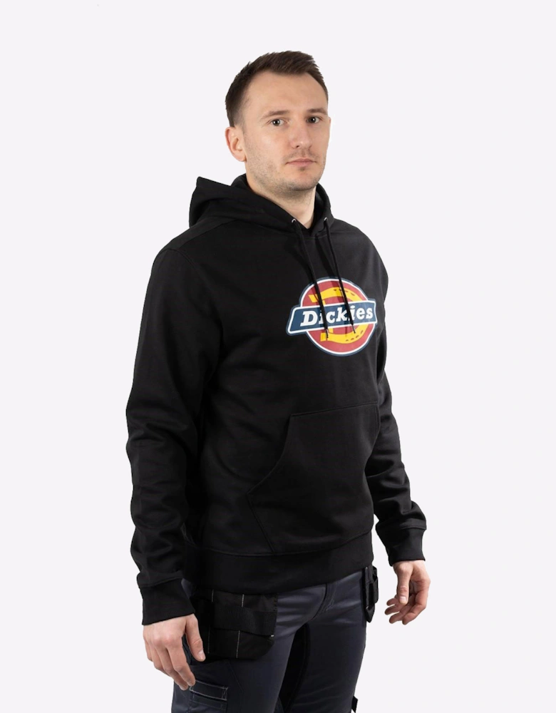 Dickies Logo Graphic Fleece Hoodie Mens Black