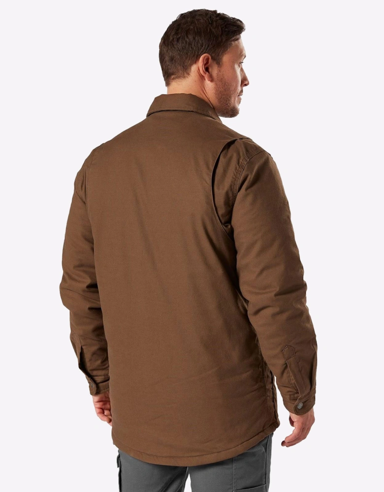 Dickies Flex Duck Shirt Jacket Mens Timber