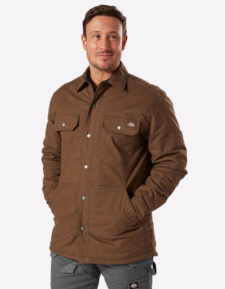 Dickies Flex Duck Shirt Jacket Mens Timber