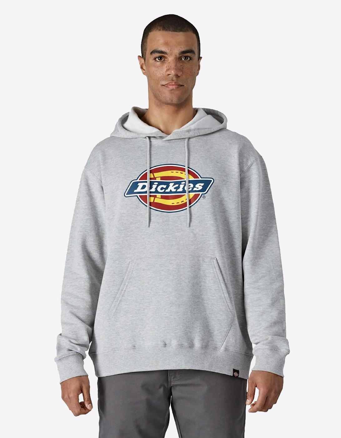Dickies Logo Graphic Hoodie Mens Heather Grey