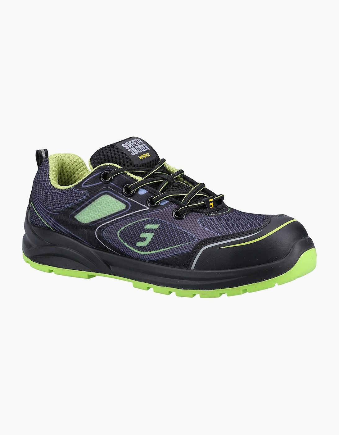 Safety Jogger Cador S1P Mens Safety Trainers Green / Black
