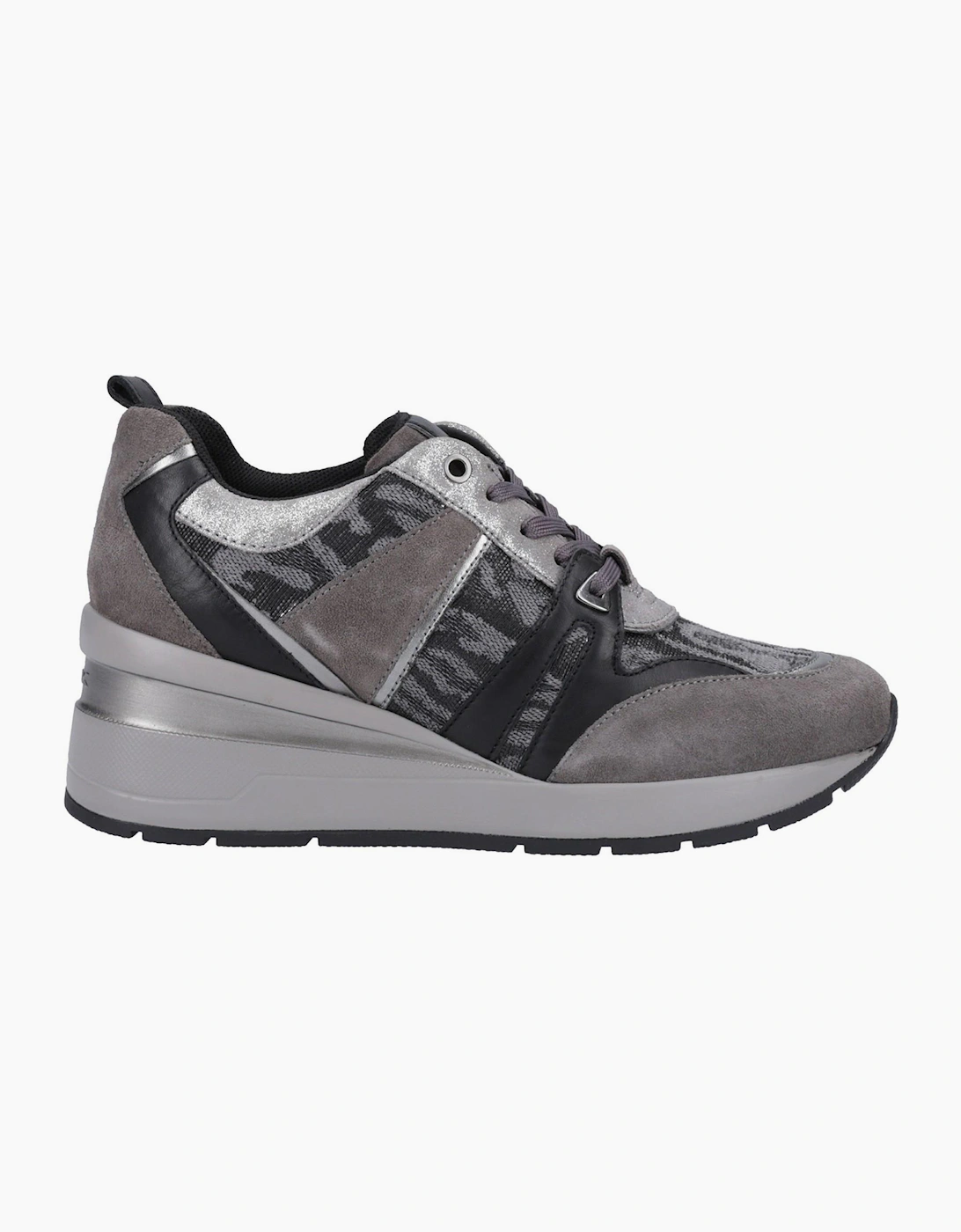 Geox D Zosma B Waterproof Womens Trainers Dark Grey