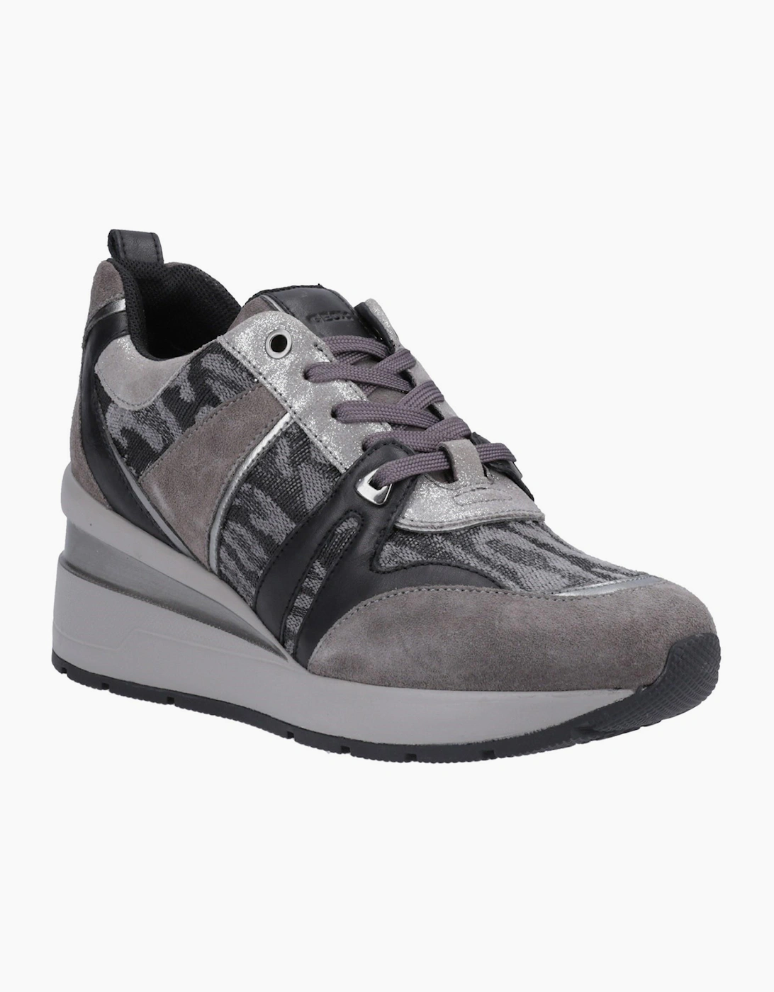 Geox D Zosma B Waterproof Womens Trainers Dark Grey