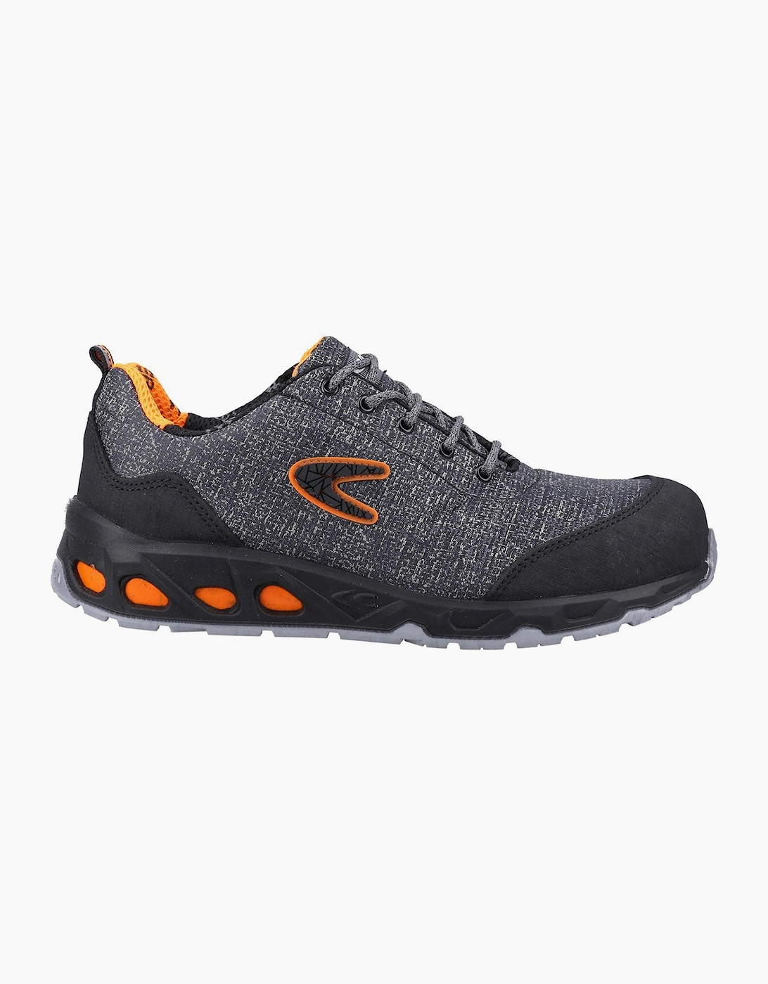 Cofra Reconverted S1P SRC Safety Trainer Unisex Grey/Orange
