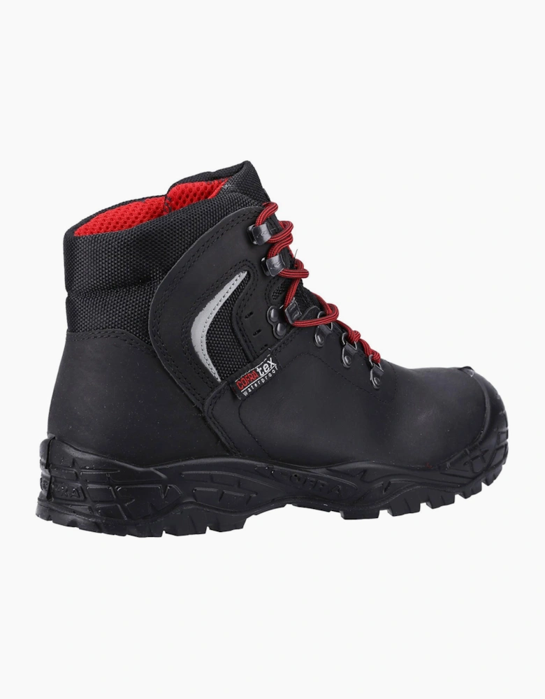 Cofra Summit UK S3 Waterproof Safety Boots Unisex Black/Red