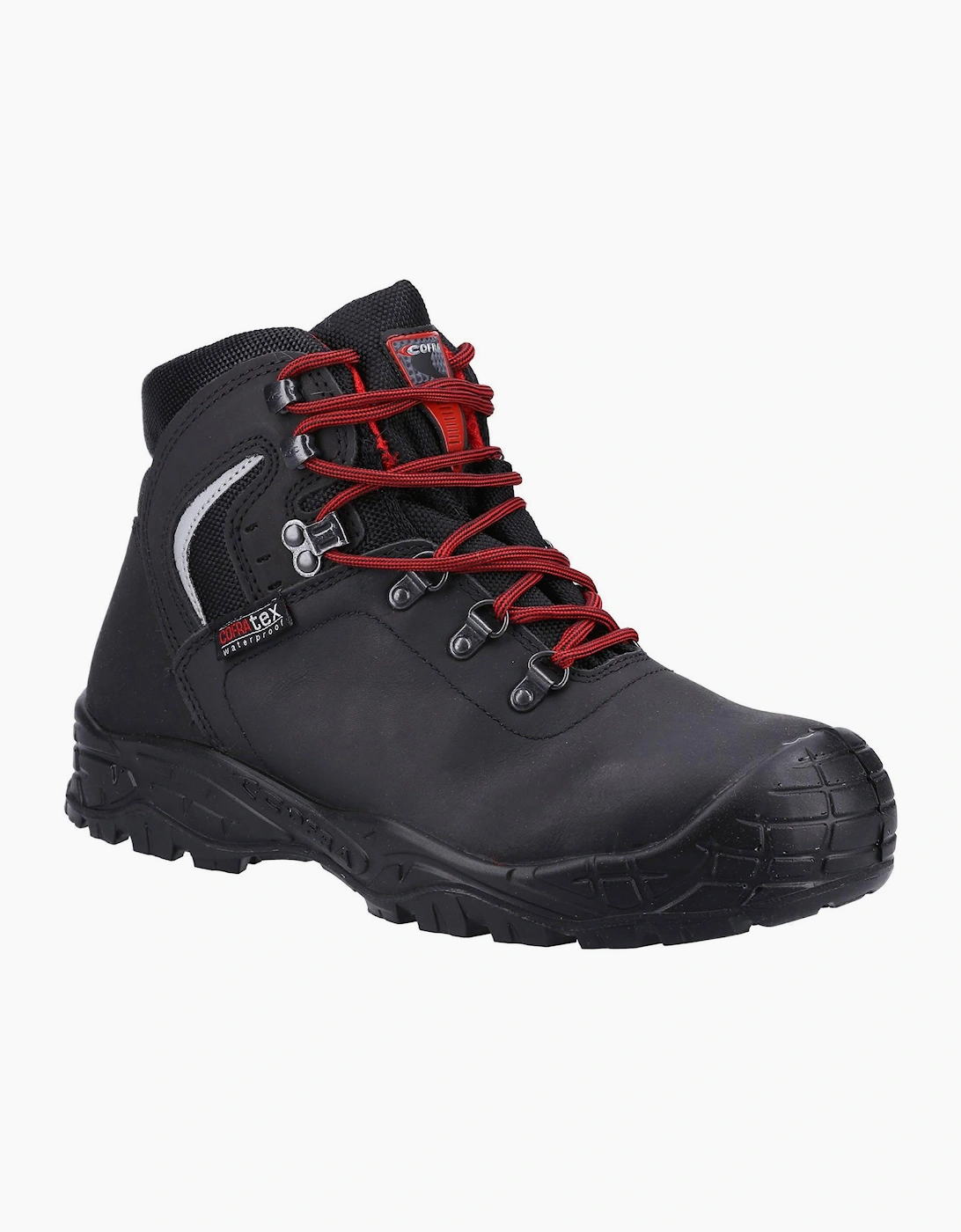Cofra Summit UK S3 Waterproof Safety Boots Unisex Black/Red