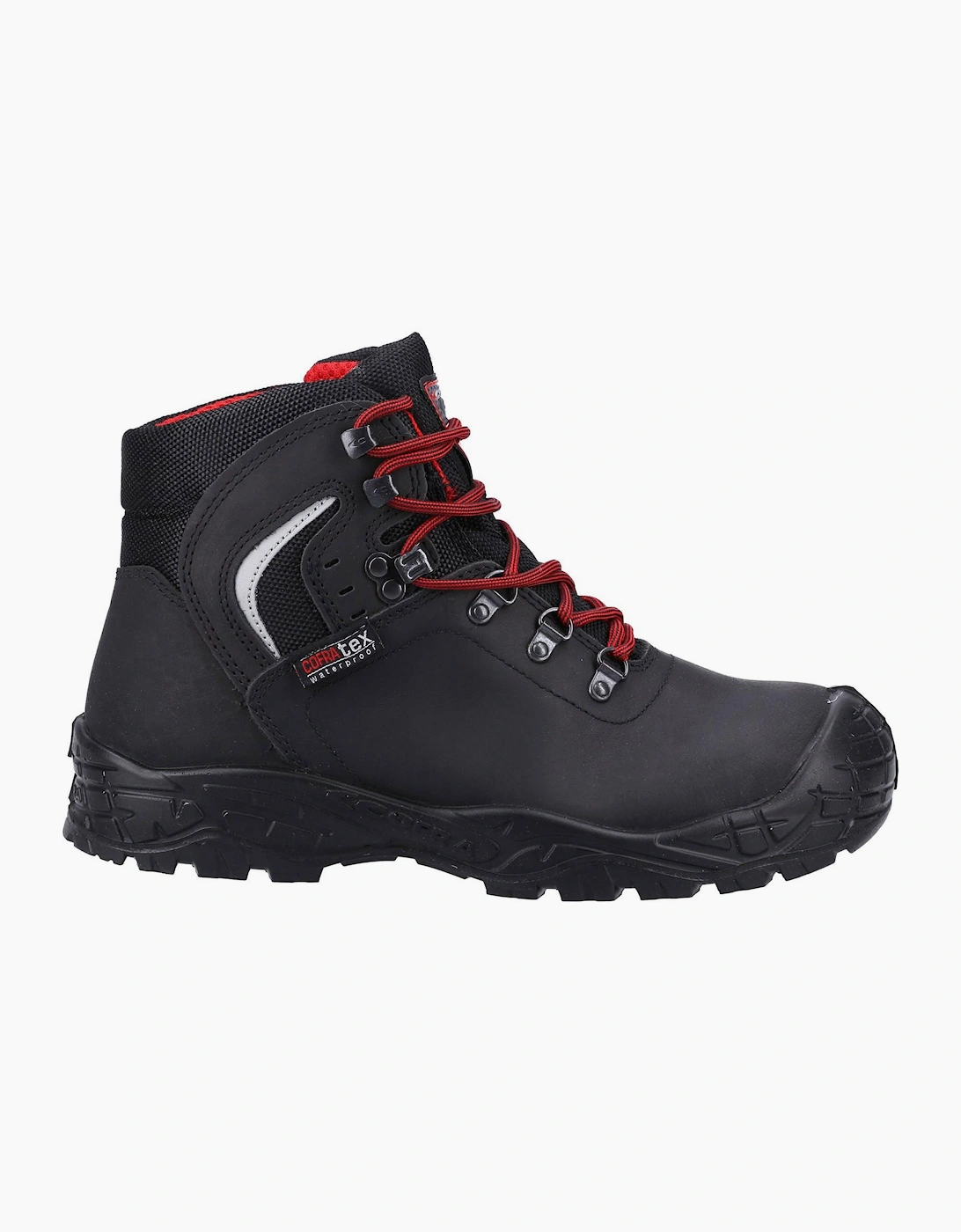 Cofra Summit UK S3 Waterproof Safety Boots Unisex Black/Red