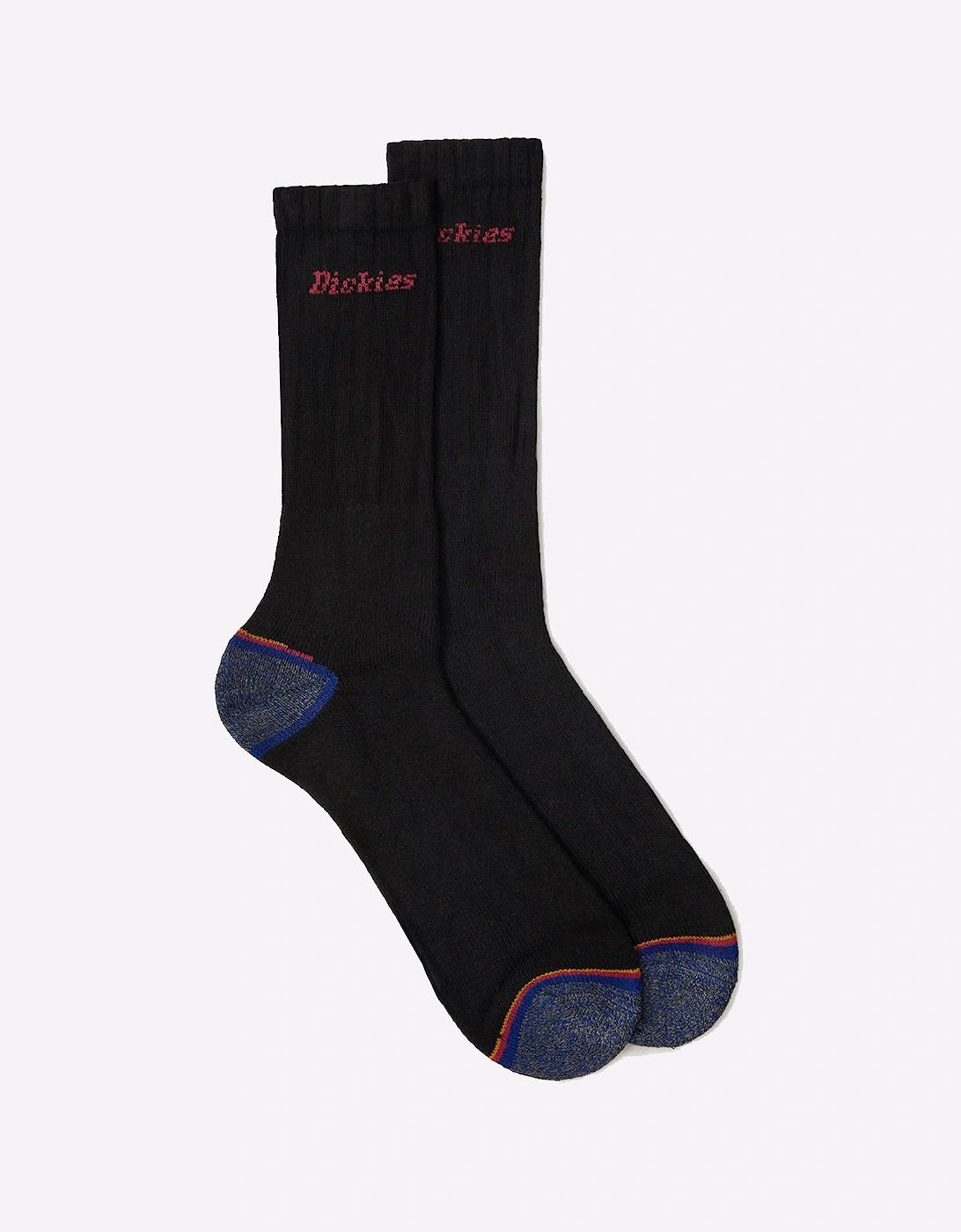 Dickies Strong Work Socks Mens Black / Red