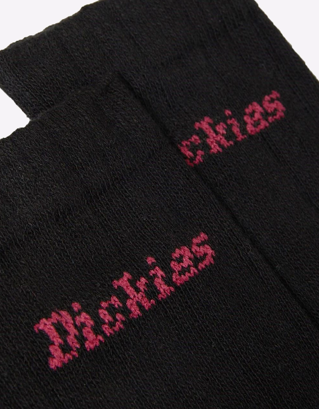 Dickies Strong Work Socks Mens Black / Red