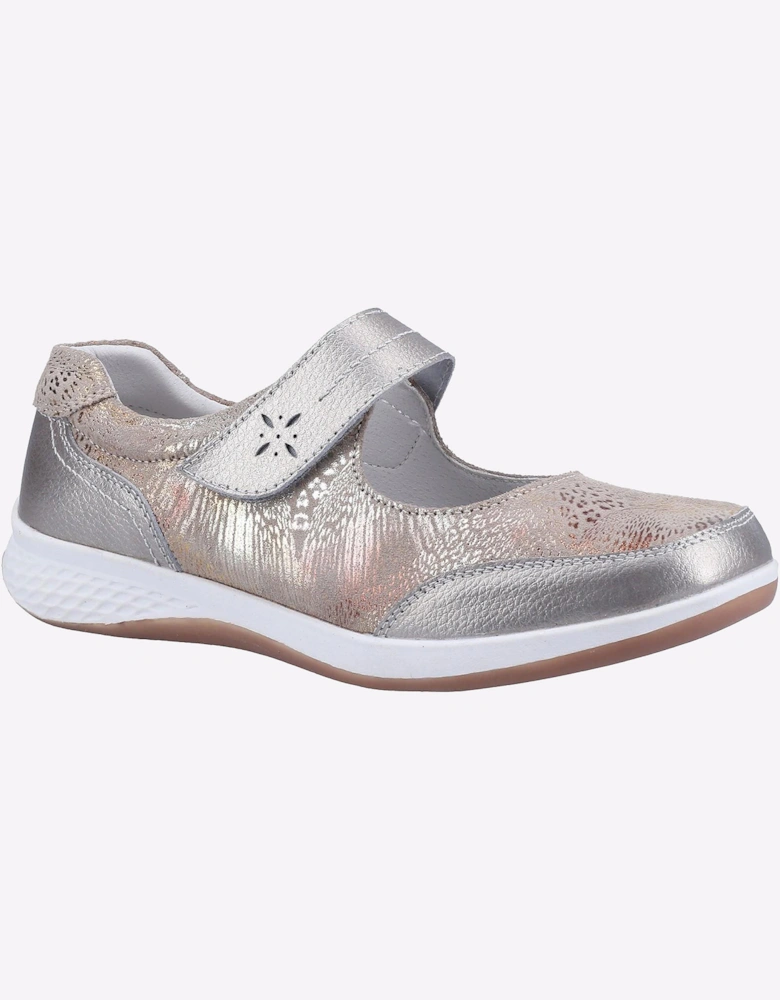 Fleet & Foster Laura Memory Foam Shoes Womens Silver / Beige