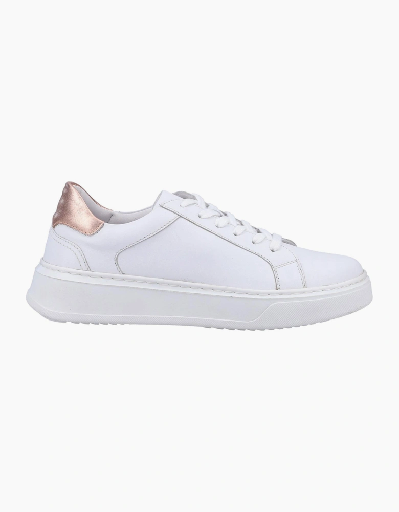 Hush Puppies Camille Leather Womens Shoes White