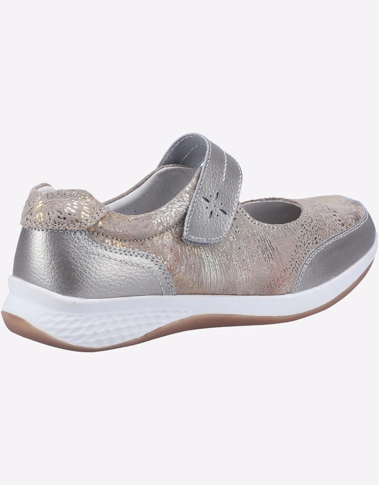 Fleet & Foster Laura Memory Foam Shoes Womens Silver / Beige