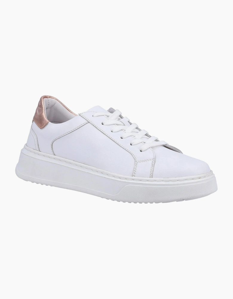 Hush Puppies Camille Leather Womens Shoes White