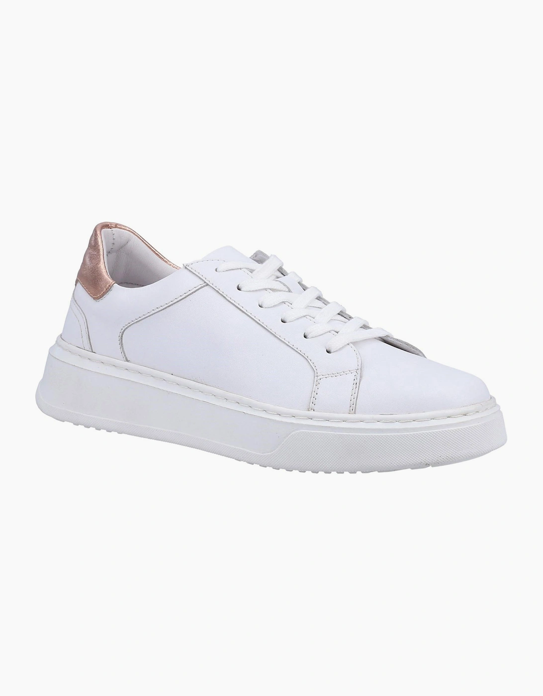 Hush Puppies Camille Leather Womens Shoes White