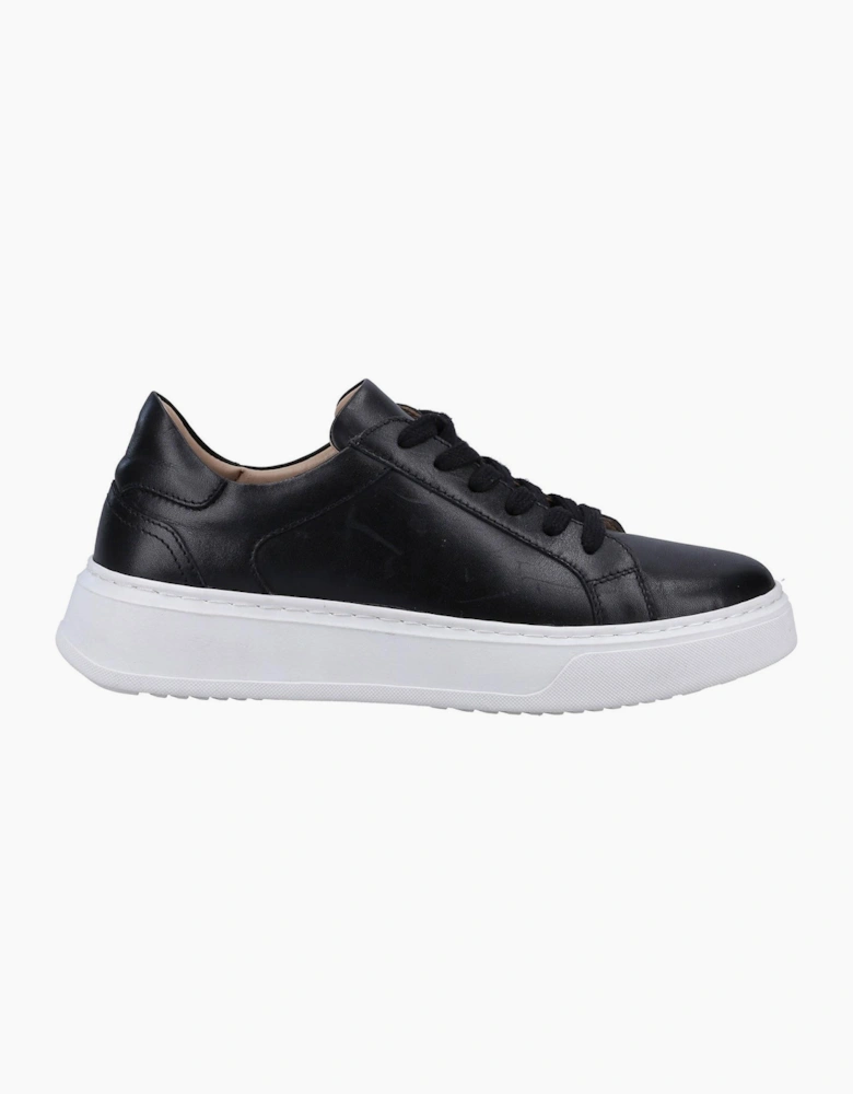 Hush Puppies Camille Leather Womens Shoes Black