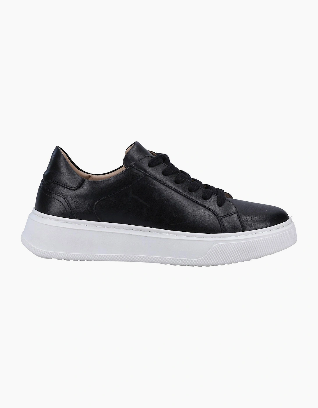 Hush Puppies Camille Leather Womens Shoes Black