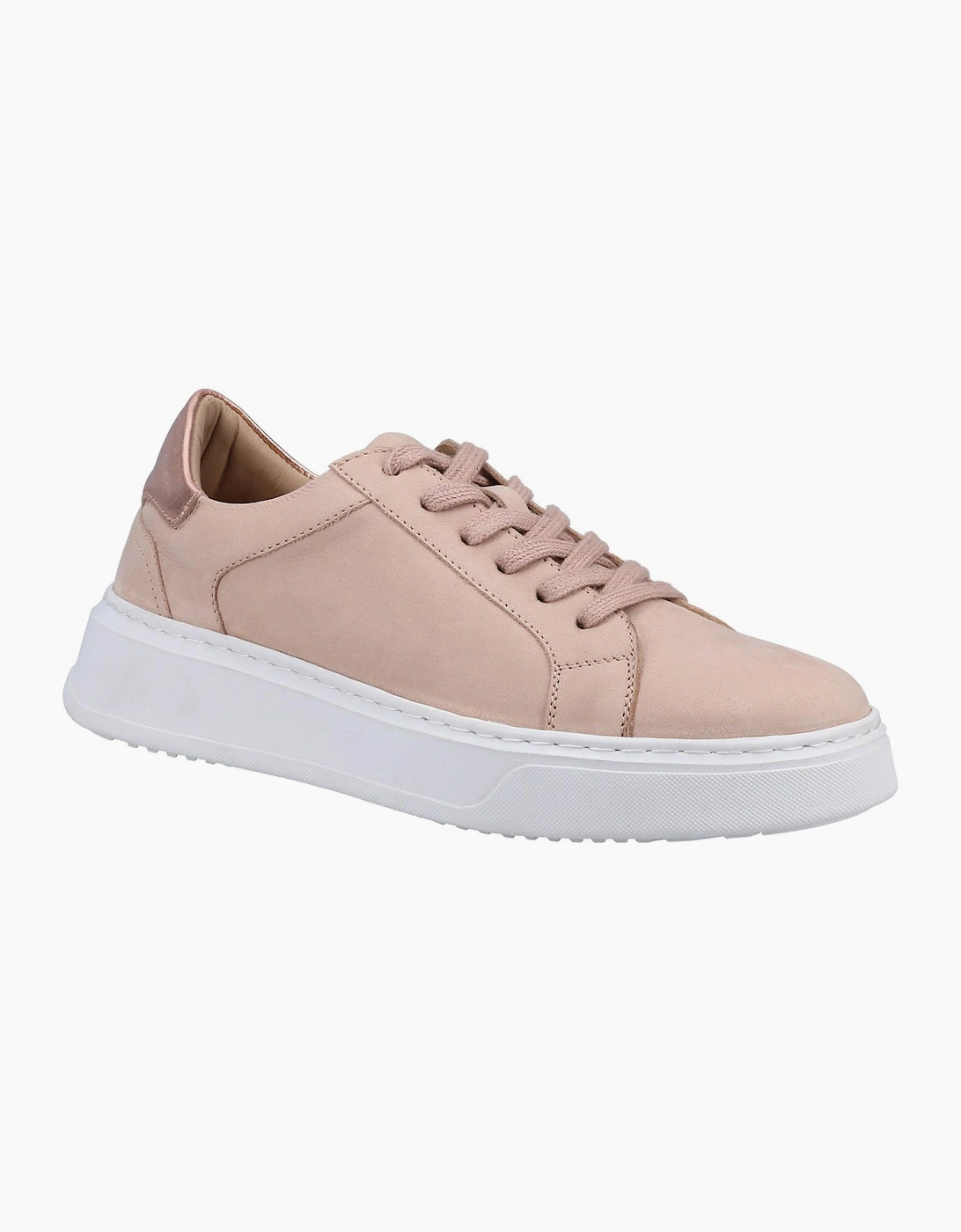 Hush Puppies Camille Leather Womens Shoes Blush