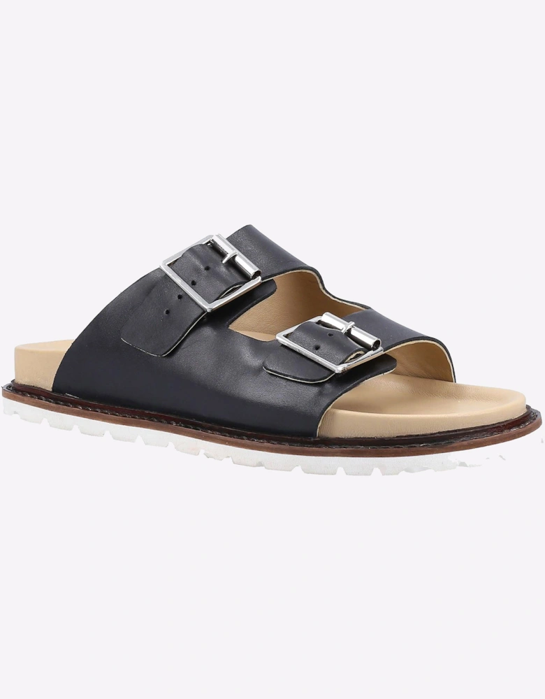 Hush Puppies Blakely Leather Womens Sandals Black