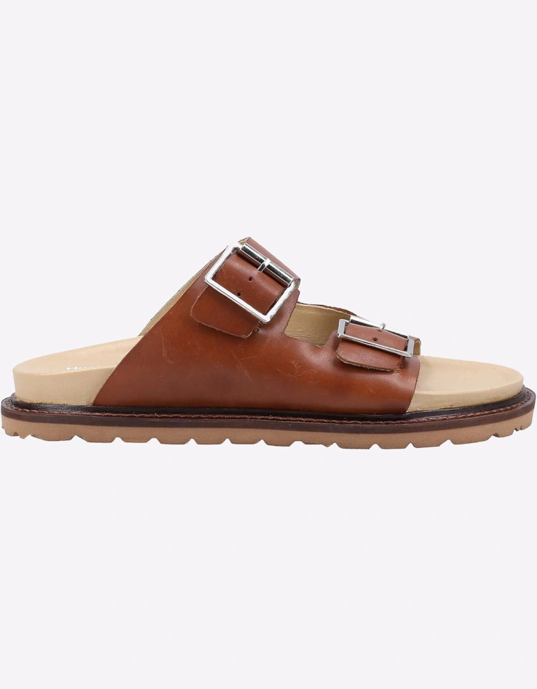 Hush Puppies Blakely Leather Womens Sandals Tan