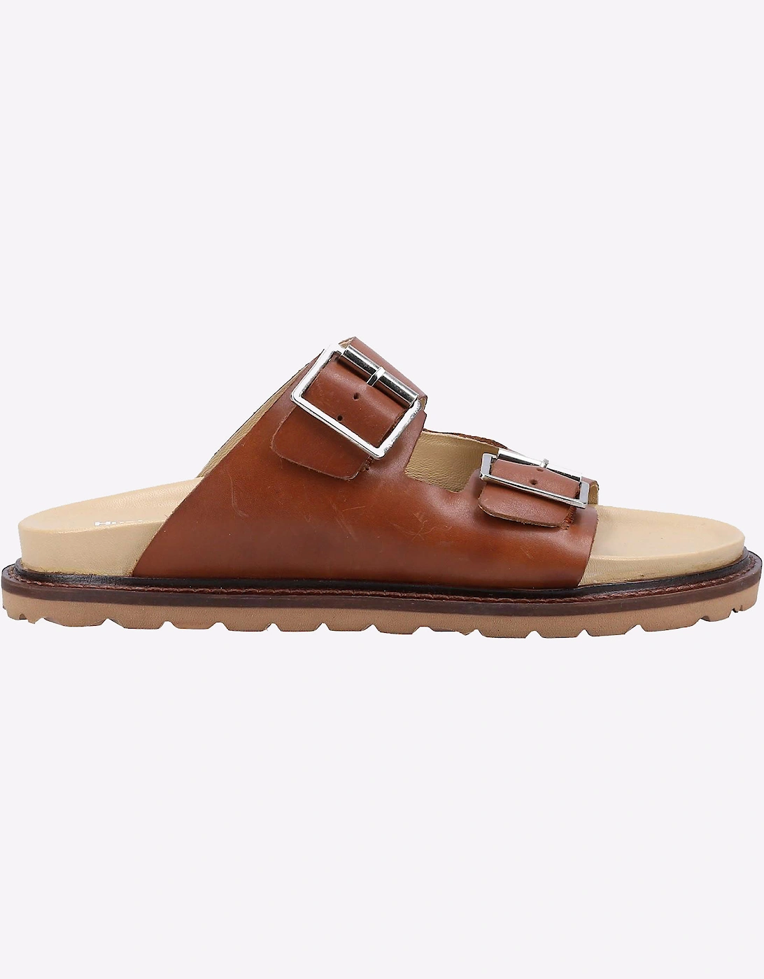 Hush Puppies Blakely Leather Womens Sandals Tan