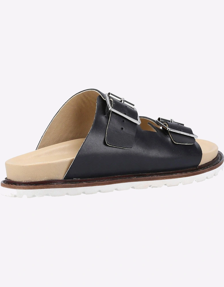 Hush Puppies Blakely Leather Womens Sandals Black