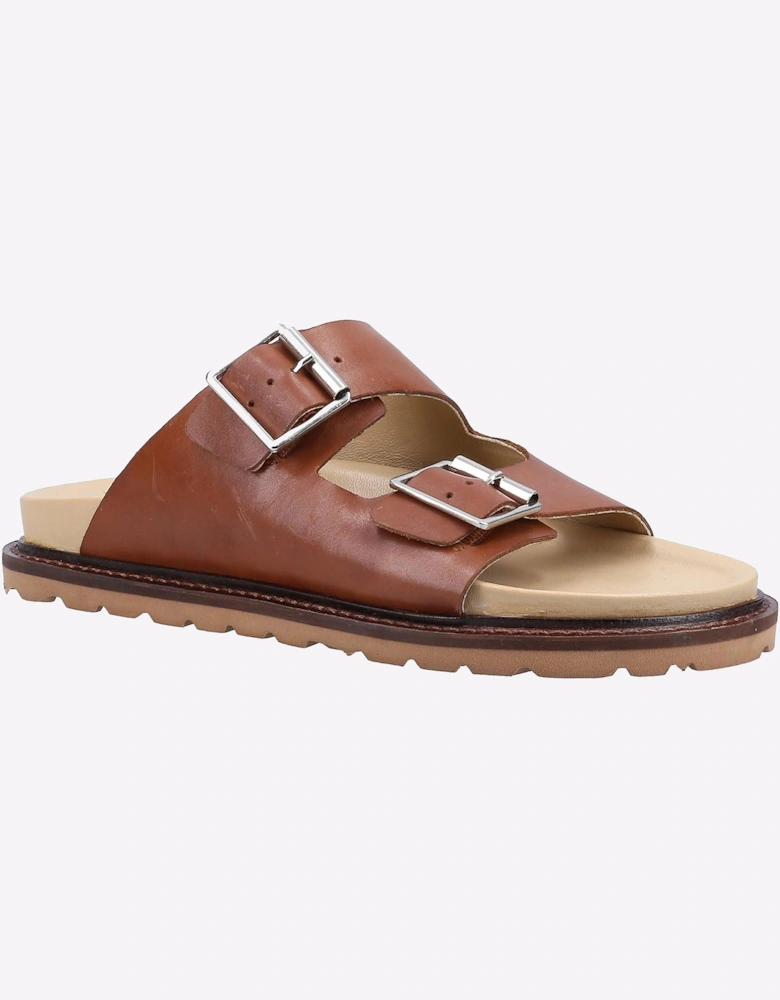 Hush Puppies Blakely Leather Womens Sandals Tan