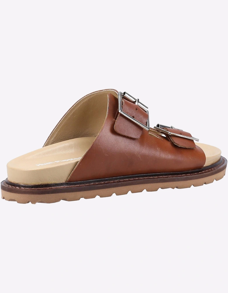 Hush Puppies Blakely Leather Womens Sandals Tan