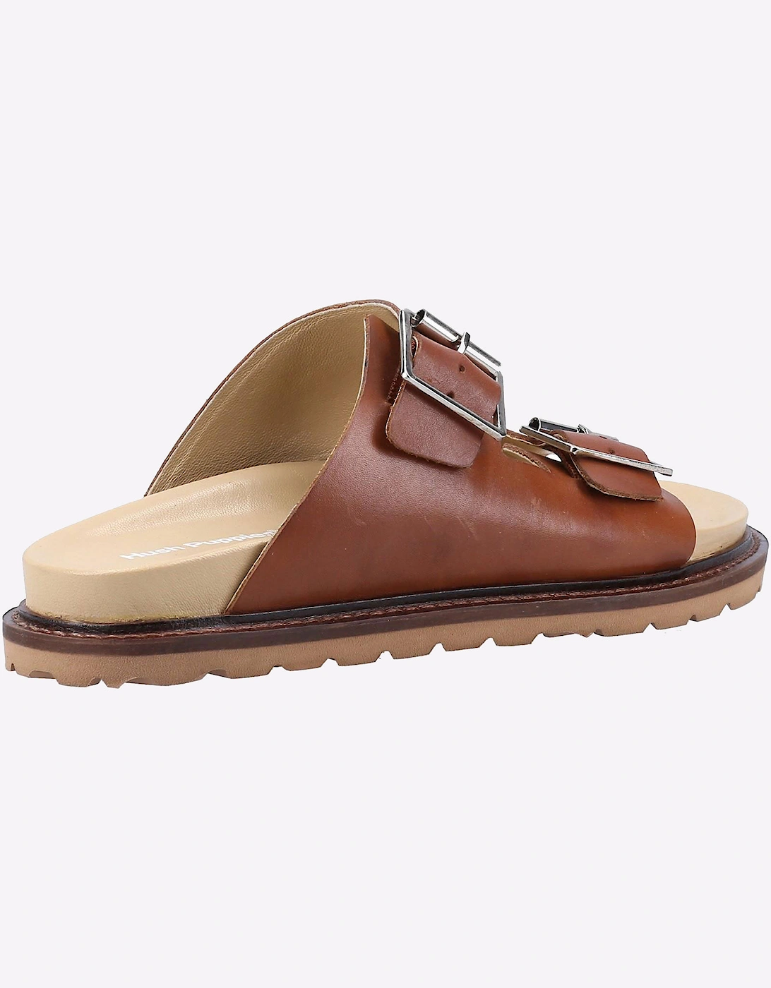 Hush Puppies Blakely Leather Womens Sandals Tan