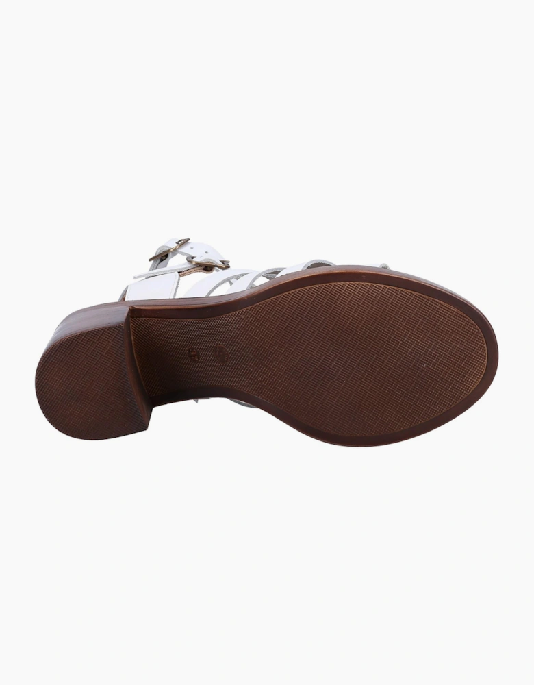 Hush Puppies Gloria Gladiator Womens Leather Sandal White