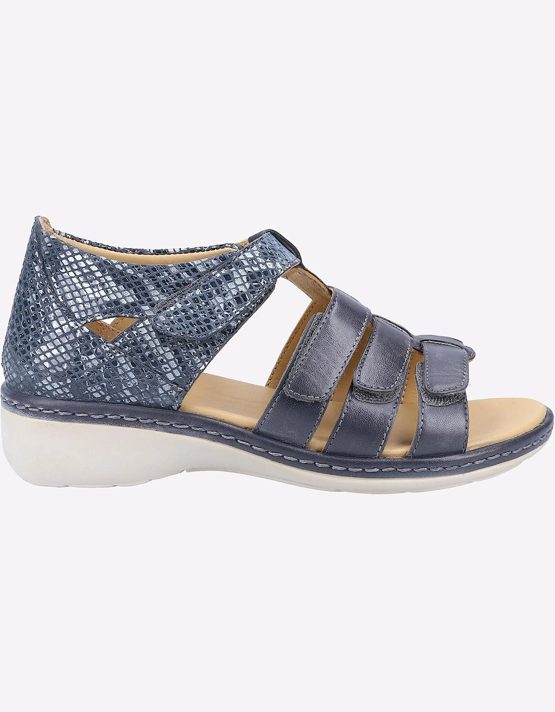 Fleet & Foster Julie Memory Foam Sandals Womens Navy