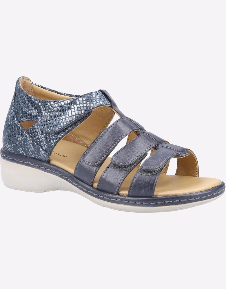 Fleet & Foster Julie Memory Foam Sandals Womens Navy