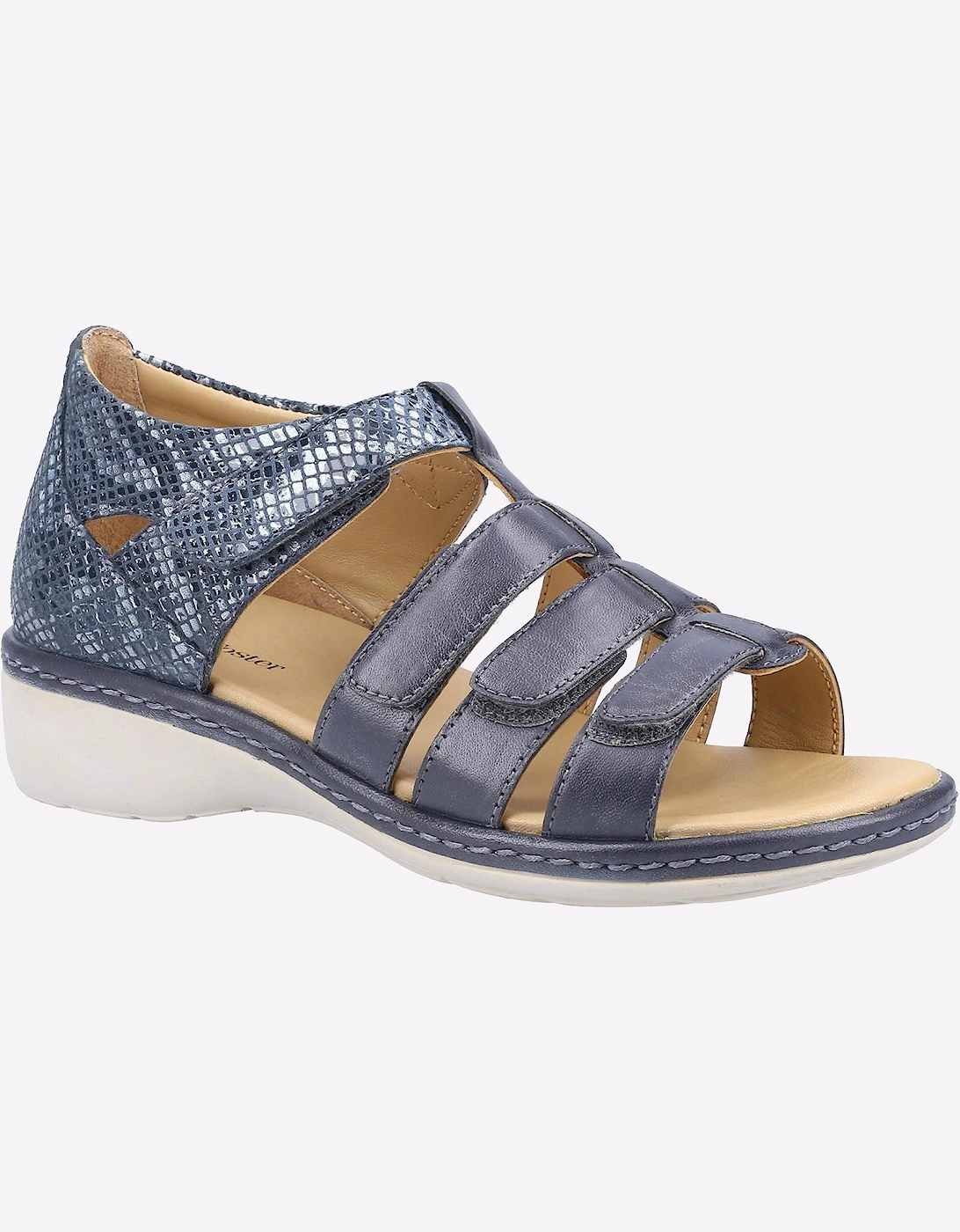 Fleet & Foster Julie Memory Foam Sandals Womens Navy